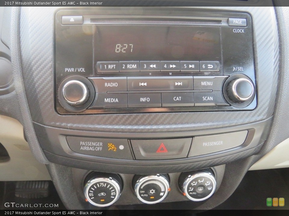 Black Interior Controls for the 2017 Mitsubishi Outlander Sport ES AWC #138936080
