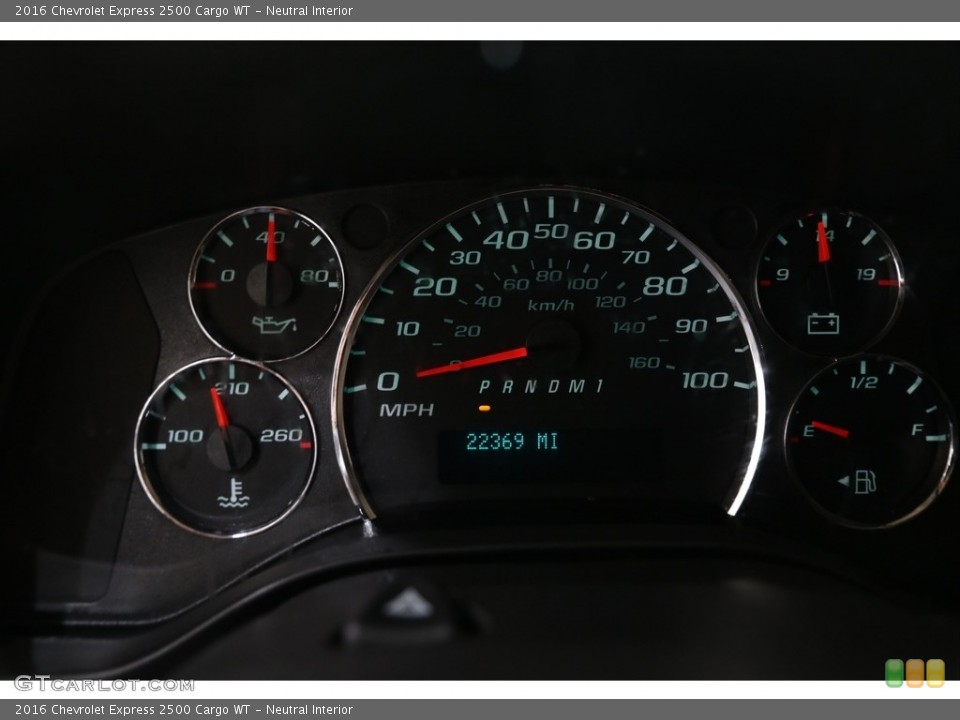 Neutral Interior Gauges for the 2016 Chevrolet Express 2500 Cargo WT #138939719