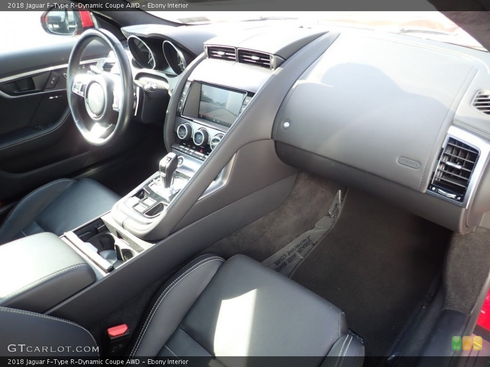 Ebony Interior Dashboard for the 2018 Jaguar F-Type R-Dynamic Coupe AWD #138943232