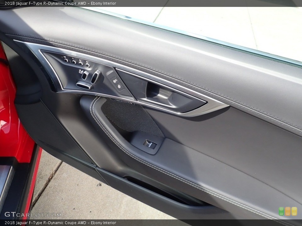 Ebony Interior Door Panel for the 2018 Jaguar F-Type R-Dynamic Coupe AWD #138943244