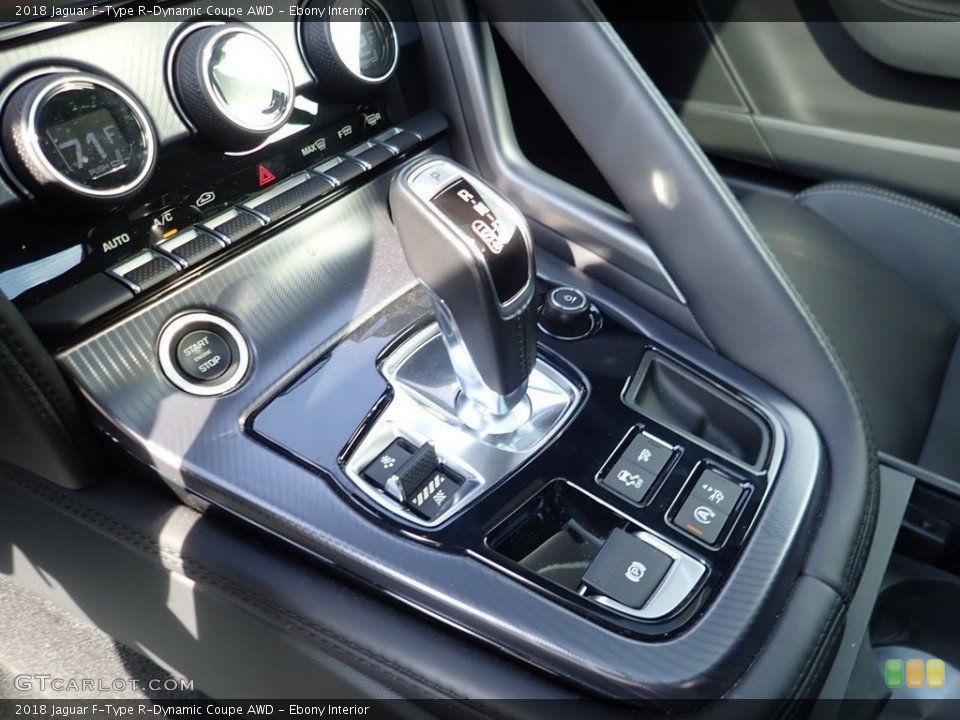 Ebony Interior Transmission for the 2018 Jaguar F-Type R-Dynamic Coupe AWD #138943307