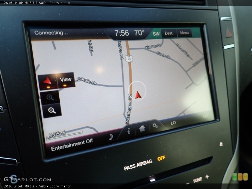 Ebony Interior Navigation for the 2016 Lincoln MKZ 3.7 AWD #138943847