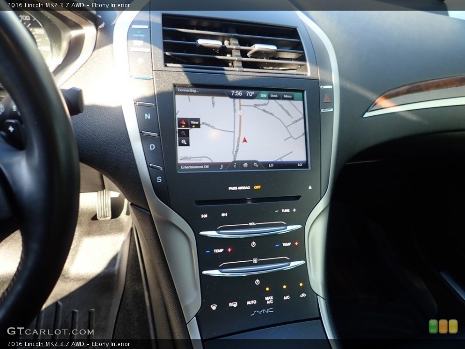 Ebony Interior Controls for the 2016 Lincoln MKZ 3.7 AWD #138943865