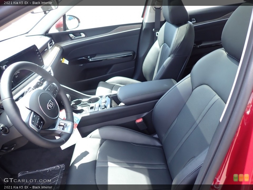 Black Interior Photo for the 2021 Kia K5 EX #138945824