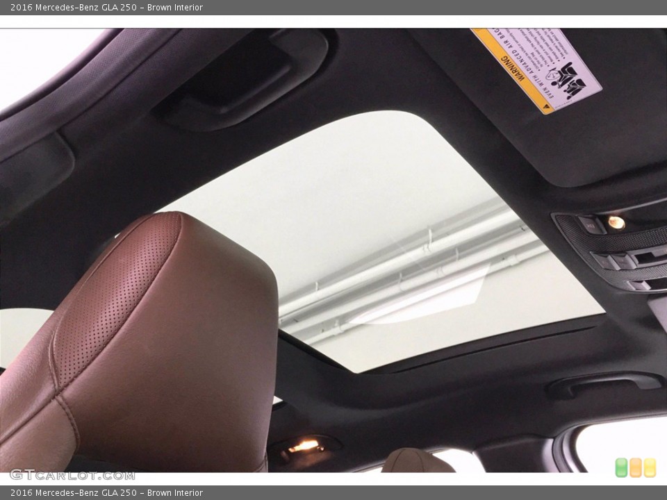 Brown Interior Sunroof for the 2016 Mercedes-Benz GLA 250 #138952481