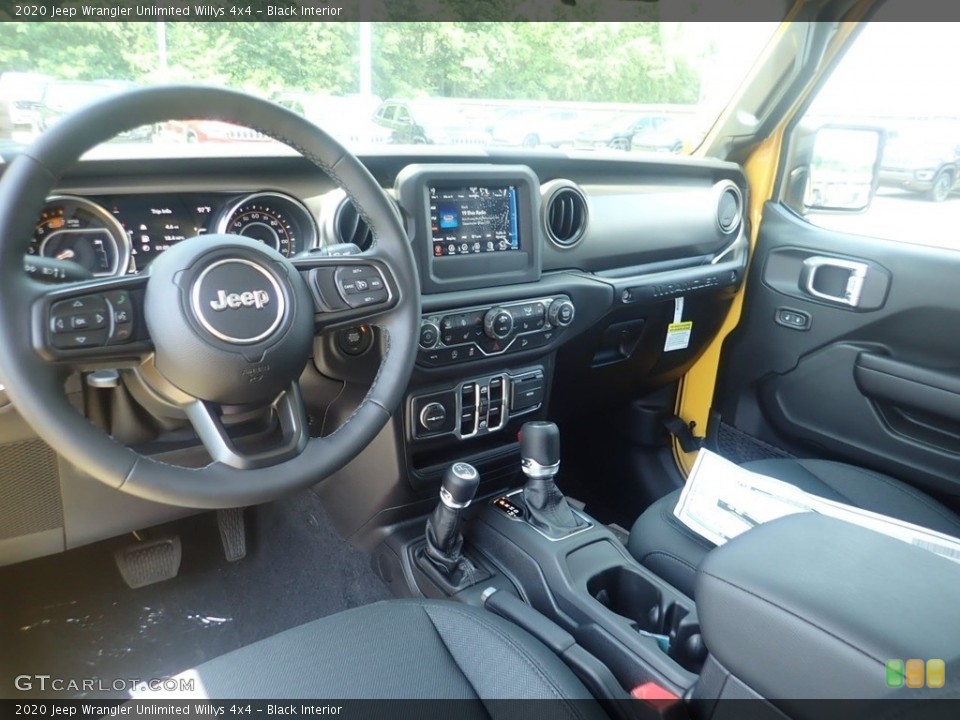 Black Interior Dashboard for the 2020 Jeep Wrangler Unlimited Willys 4x4 #138954995