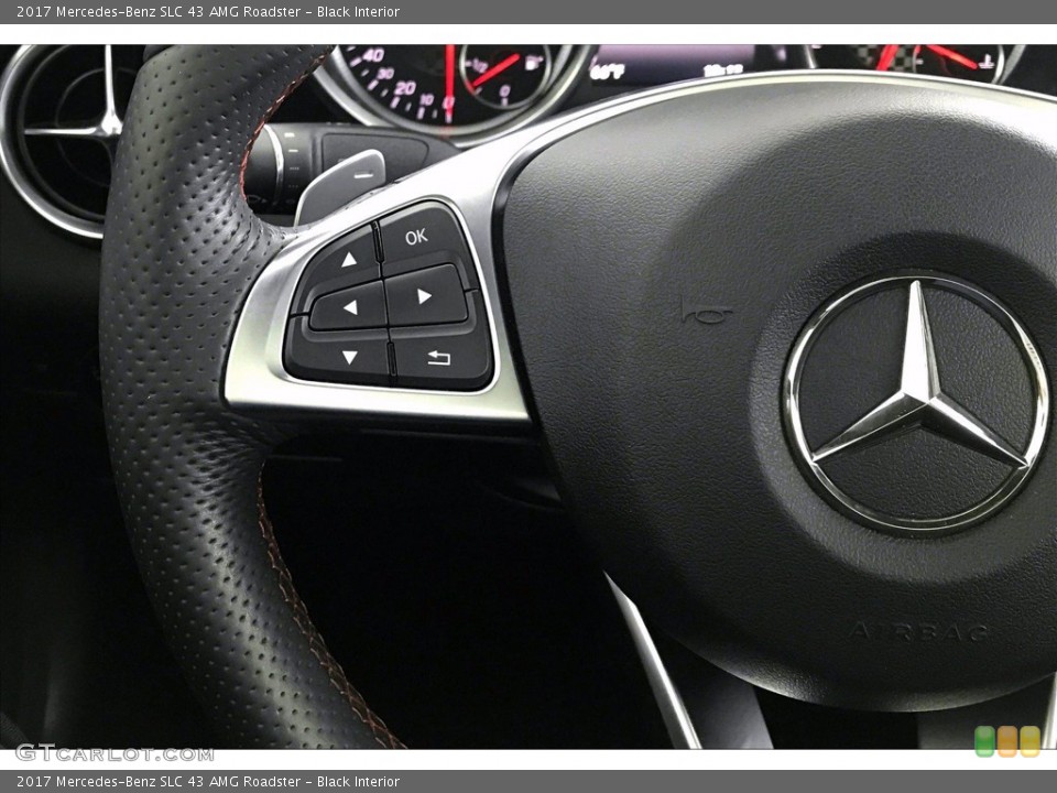 Black Interior Steering Wheel for the 2017 Mercedes-Benz SLC 43 AMG Roadster #138958883