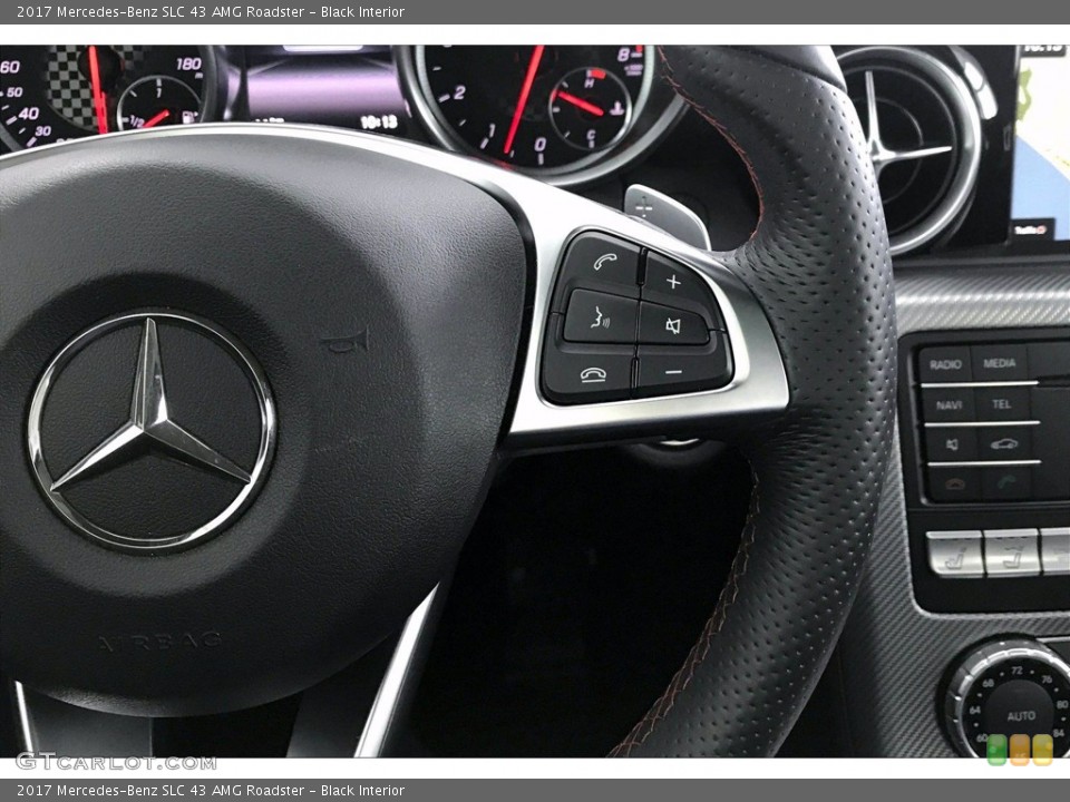 Black Interior Steering Wheel for the 2017 Mercedes-Benz SLC 43 AMG Roadster #138958889