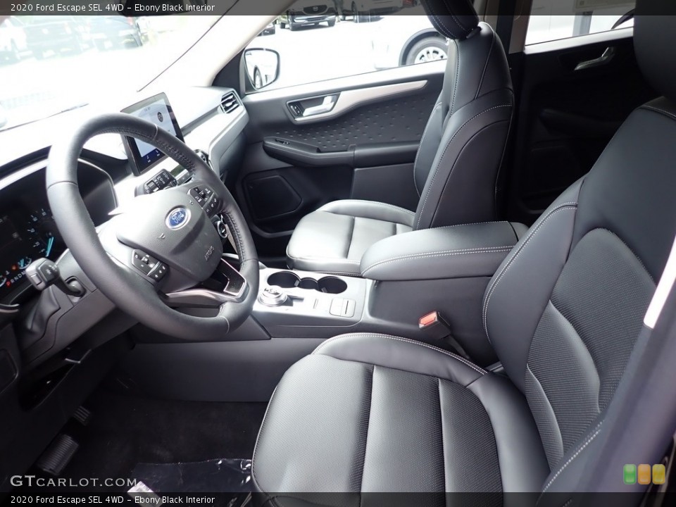 Ebony Black Interior Front Seat for the 2020 Ford Escape SEL 4WD #138961038