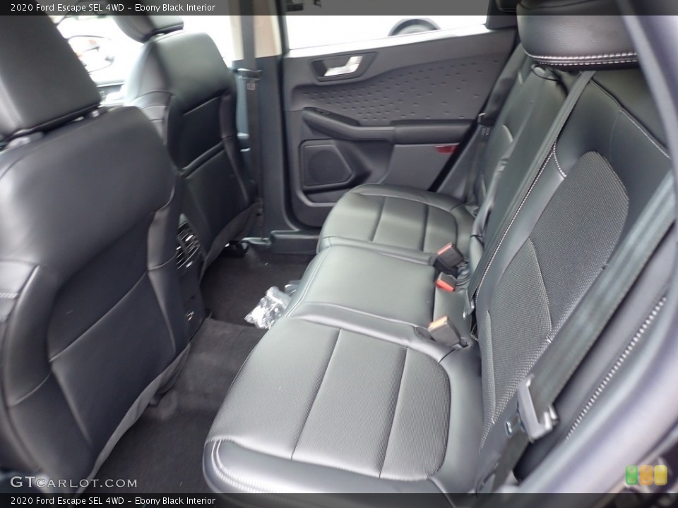Ebony Black Interior Rear Seat for the 2020 Ford Escape SEL 4WD #138961056