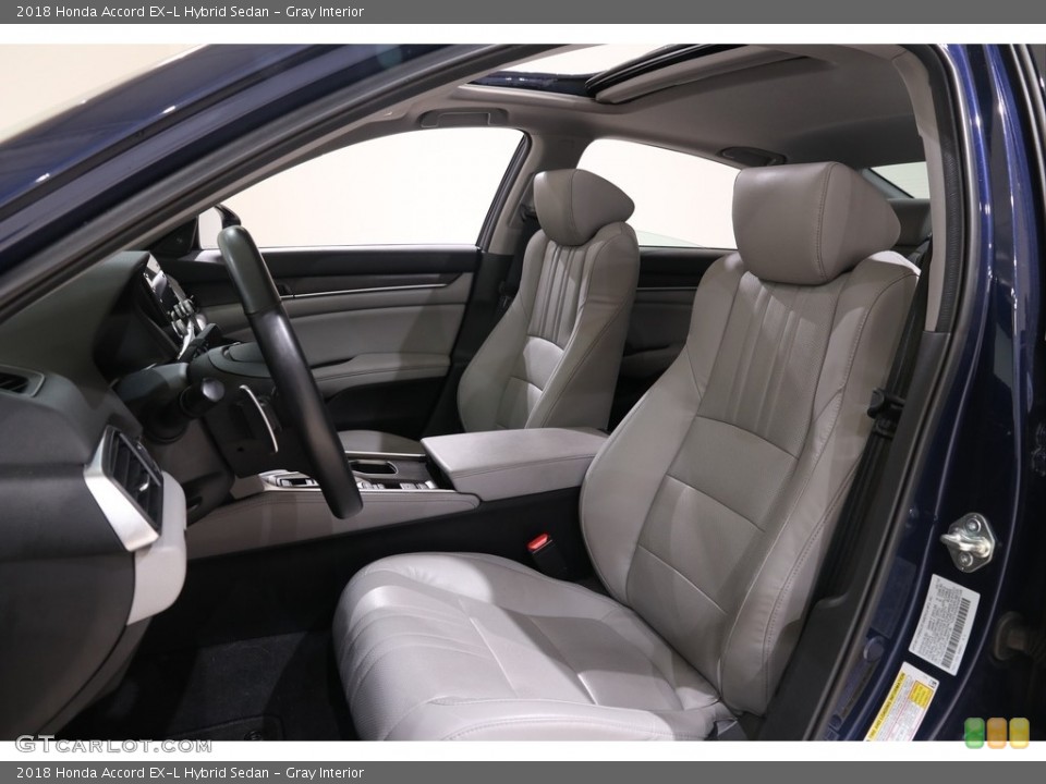 Gray Interior Photo for the 2018 Honda Accord EX-L Hybrid Sedan #138964053