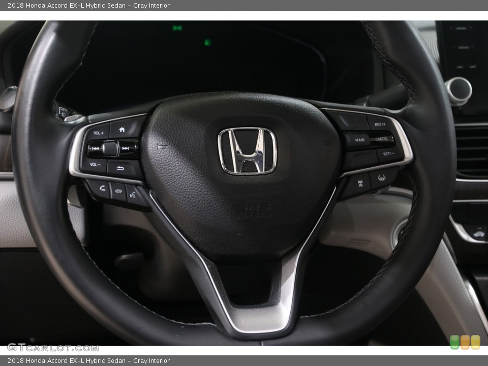 Gray Interior Steering Wheel for the 2018 Honda Accord EX-L Hybrid Sedan #138964086