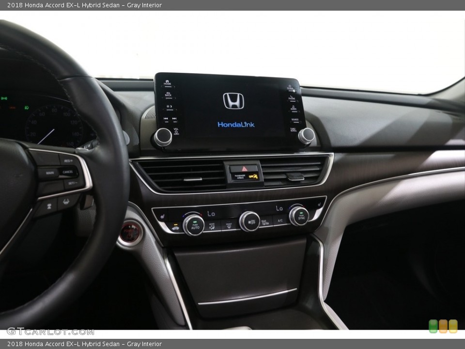 Gray Interior Controls for the 2018 Honda Accord EX-L Hybrid Sedan #138964104