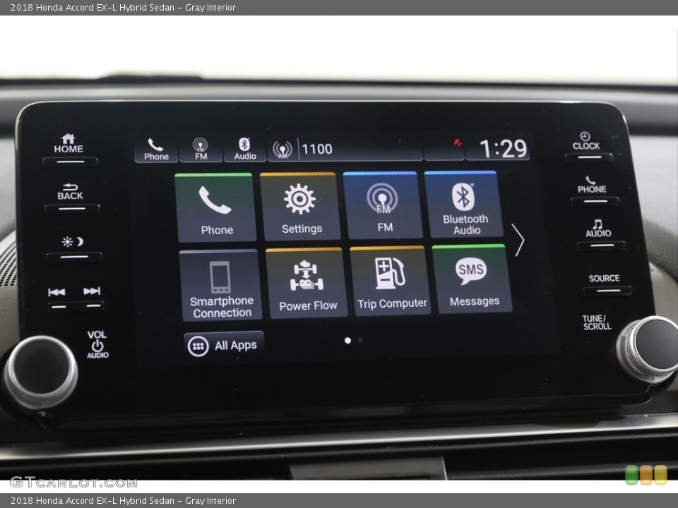 Gray Interior Controls for the 2018 Honda Accord EX-L Hybrid Sedan #138964140