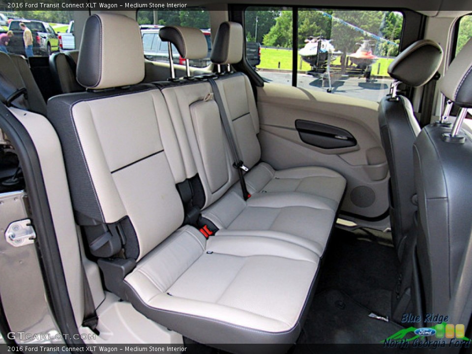 Medium Stone Interior Rear Seat for the 2016 Ford Transit Connect XLT Wagon #138964199