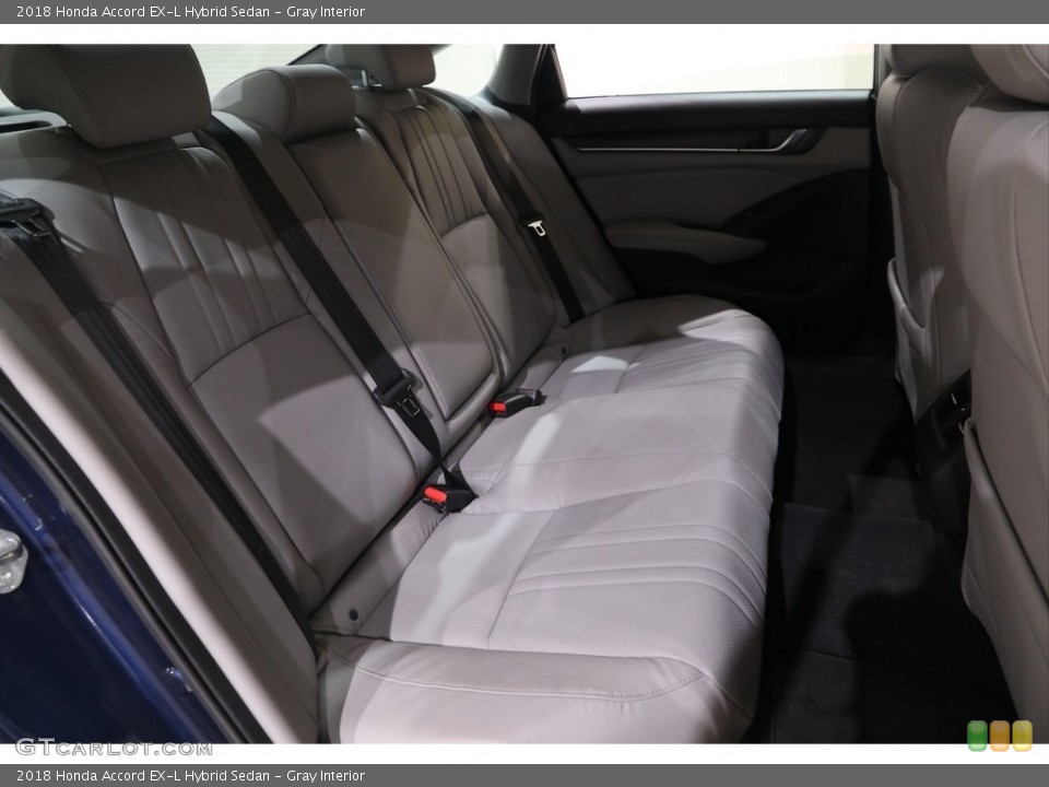 Gray Interior Rear Seat for the 2018 Honda Accord EX-L Hybrid Sedan #138964263