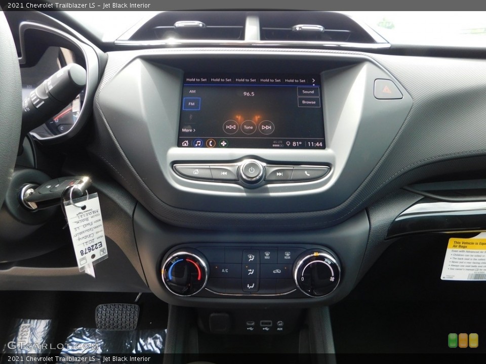 Jet Black Interior Controls for the 2021 Chevrolet Trailblazer LS #138965393