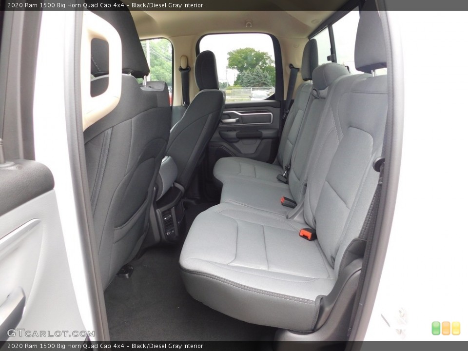 Black/Diesel Gray Interior Rear Seat for the 2020 Ram 1500 Big Horn Quad Cab 4x4 #138966264