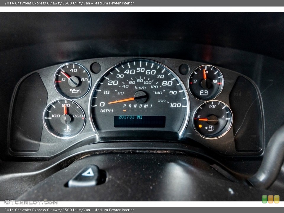 Medium Pewter Interior Gauges for the 2014 Chevrolet Express Cutaway 3500 Utility Van #138966285