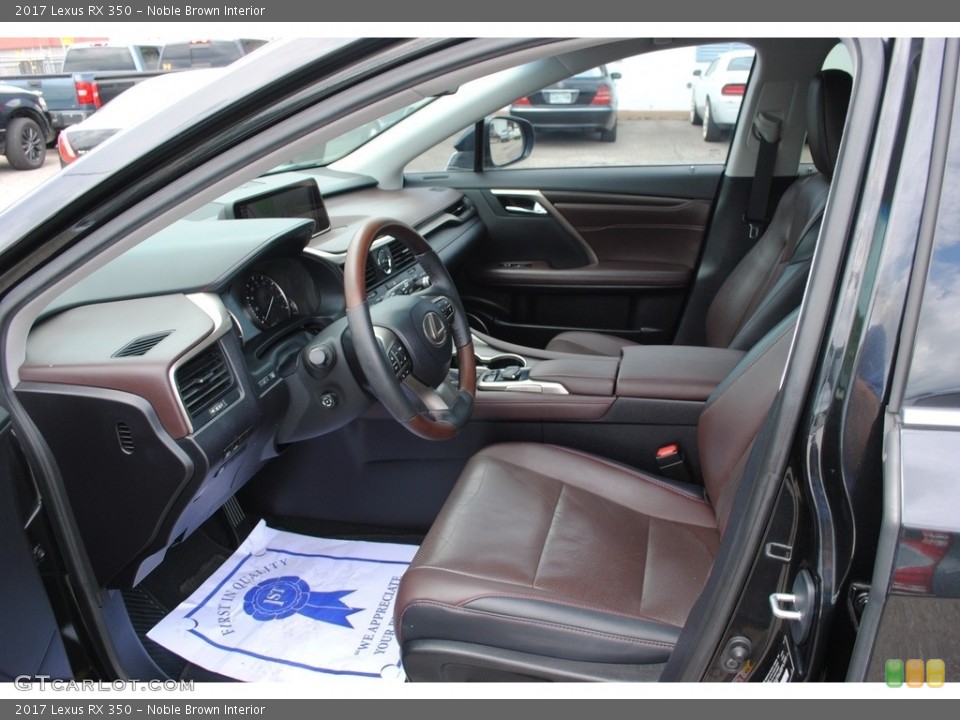 Noble Brown Interior Front Seat for the 2017 Lexus RX 350 #138967671