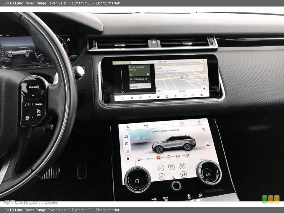 Ebony Interior Controls for the 2018 Land Rover Range Rover Velar R Dynamic SE #138968313