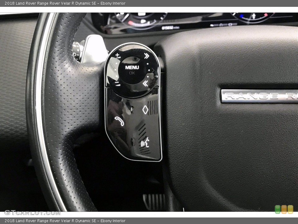Ebony Interior Steering Wheel for the 2018 Land Rover Range Rover Velar R Dynamic SE #138968640