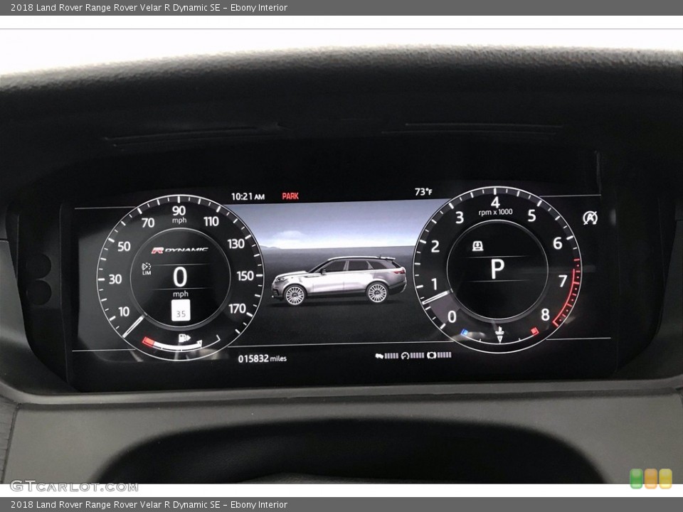 Ebony Interior Gauges for the 2018 Land Rover Range Rover Velar R Dynamic SE #138968690