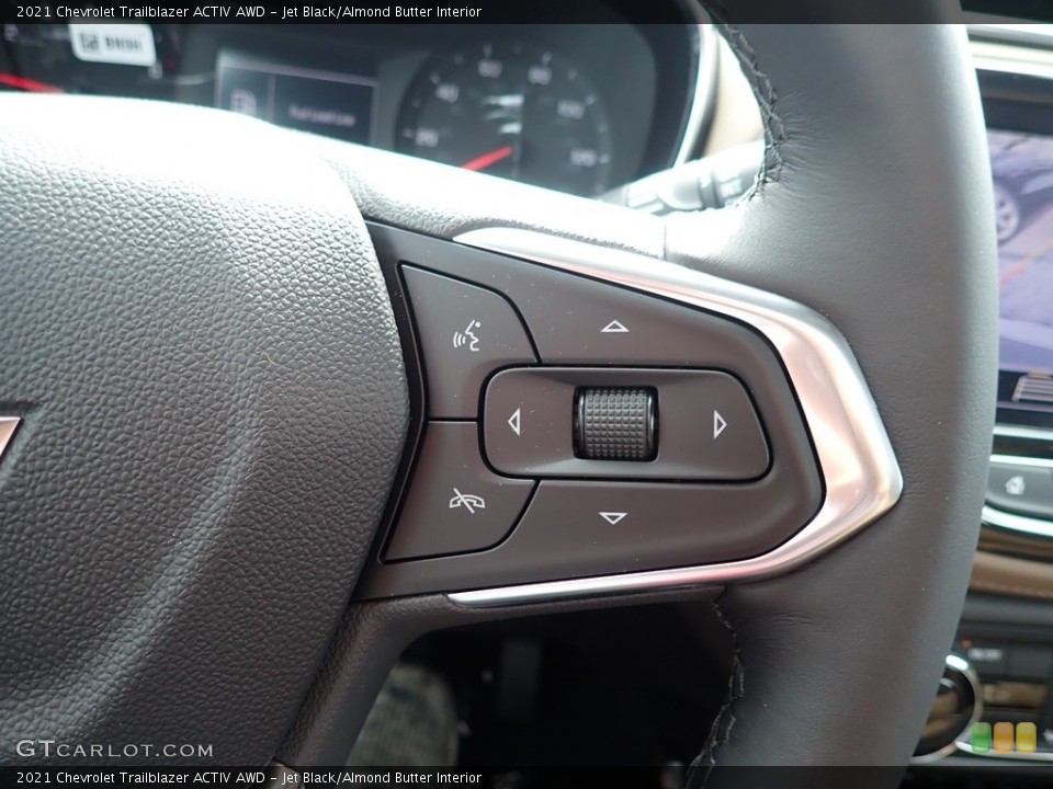 Jet Black/Almond Butter Interior Steering Wheel for the 2021 Chevrolet Trailblazer ACTIV AWD #138969324