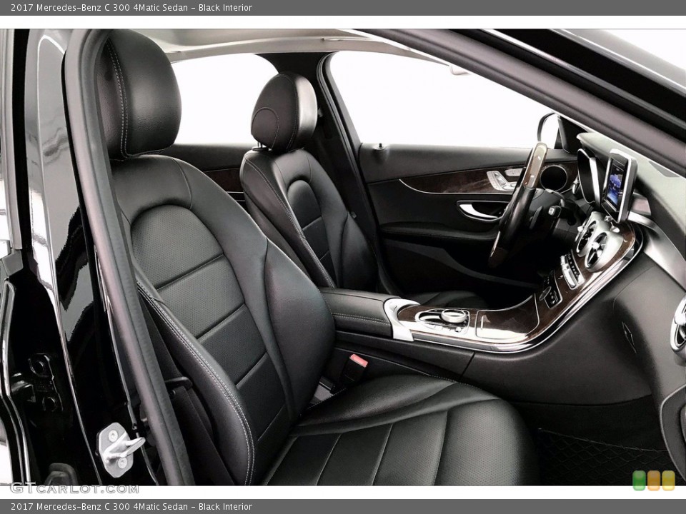 Black Interior Front Seat for the 2017 Mercedes-Benz C 300 4Matic Sedan #138969540