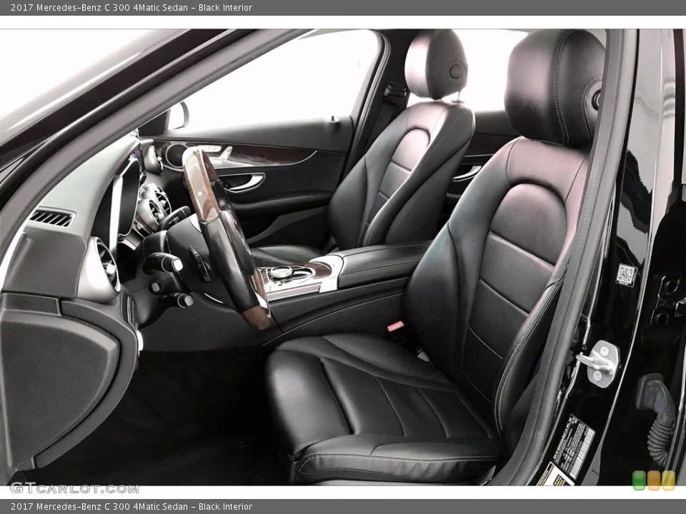 Black Interior Front Seat for the 2017 Mercedes-Benz C 300 4Matic Sedan #138969759