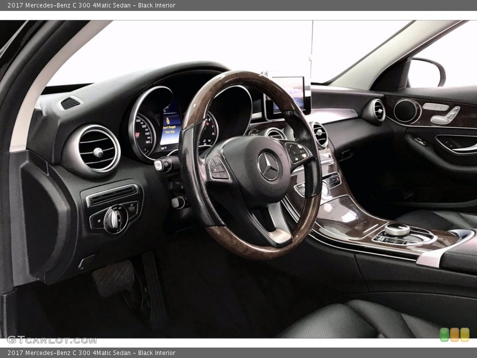 Black Interior Dashboard for the 2017 Mercedes-Benz C 300 4Matic Sedan #138969975