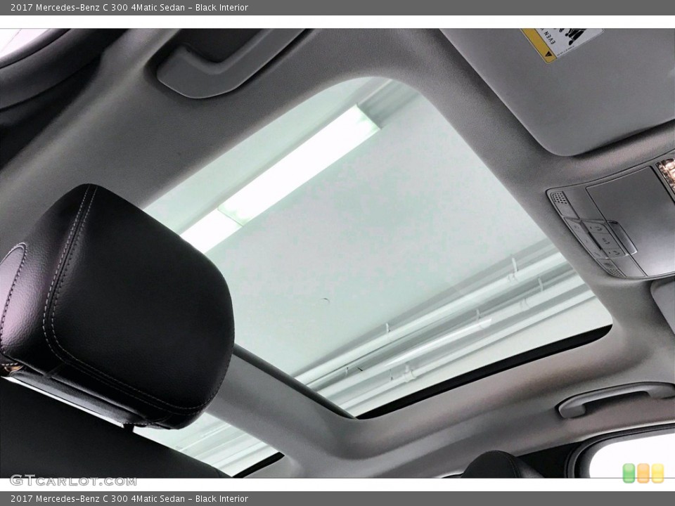 Black Interior Sunroof for the 2017 Mercedes-Benz C 300 4Matic Sedan #138970149