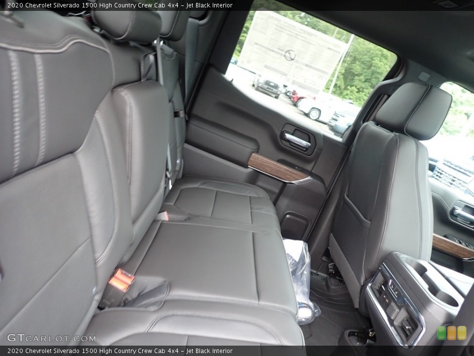 Jet Black Interior Rear Seat for the 2020 Chevrolet Silverado 1500 High Country Crew Cab 4x4 #138970939