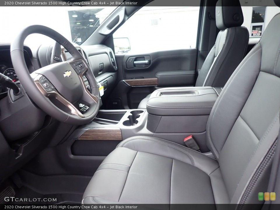 Jet Black Interior Photo for the 2020 Chevrolet Silverado 1500 High Country Crew Cab 4x4 #138970971
