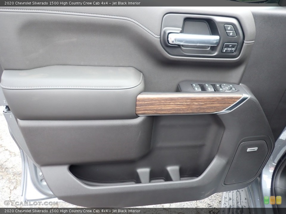 Jet Black Interior Door Panel for the 2020 Chevrolet Silverado 1500 High Country Crew Cab 4x4 #138970989