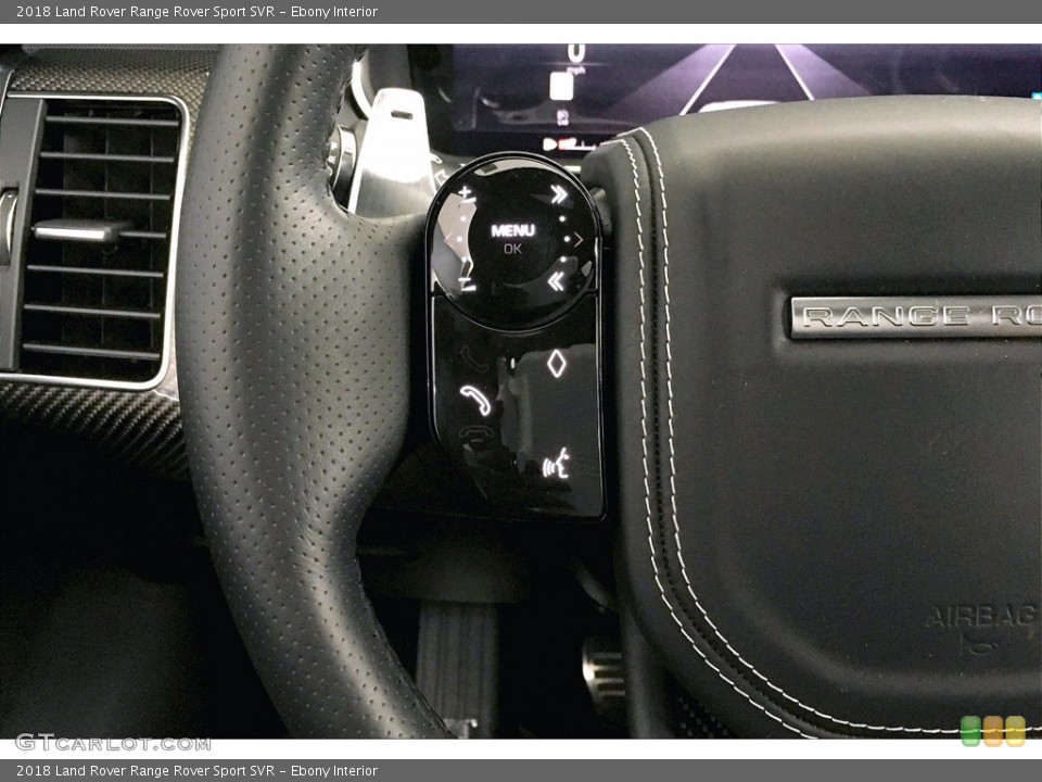Ebony Interior Steering Wheel for the 2018 Land Rover Range Rover Sport SVR #138977493