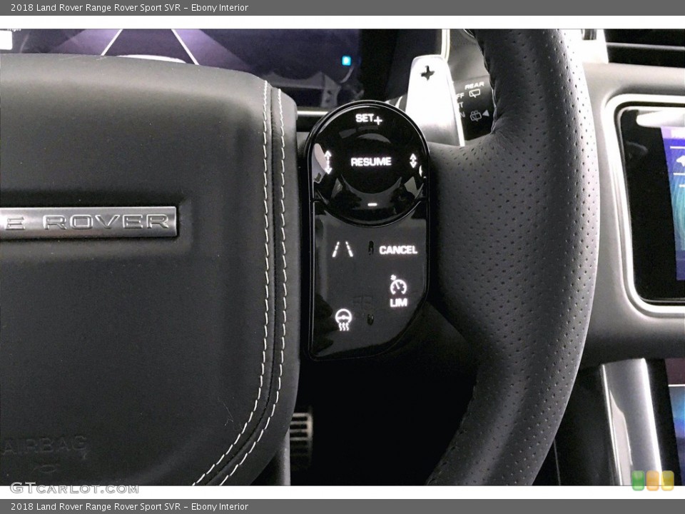 Ebony Interior Steering Wheel for the 2018 Land Rover Range Rover Sport SVR #138977513