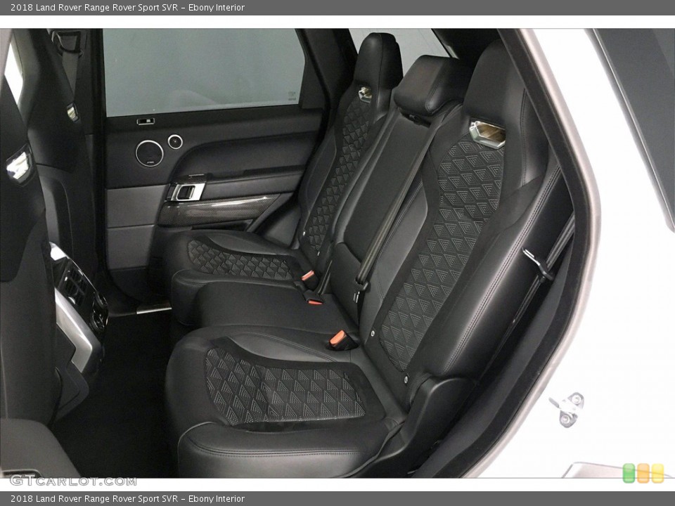 Ebony Interior Rear Seat for the 2018 Land Rover Range Rover Sport SVR #138977778