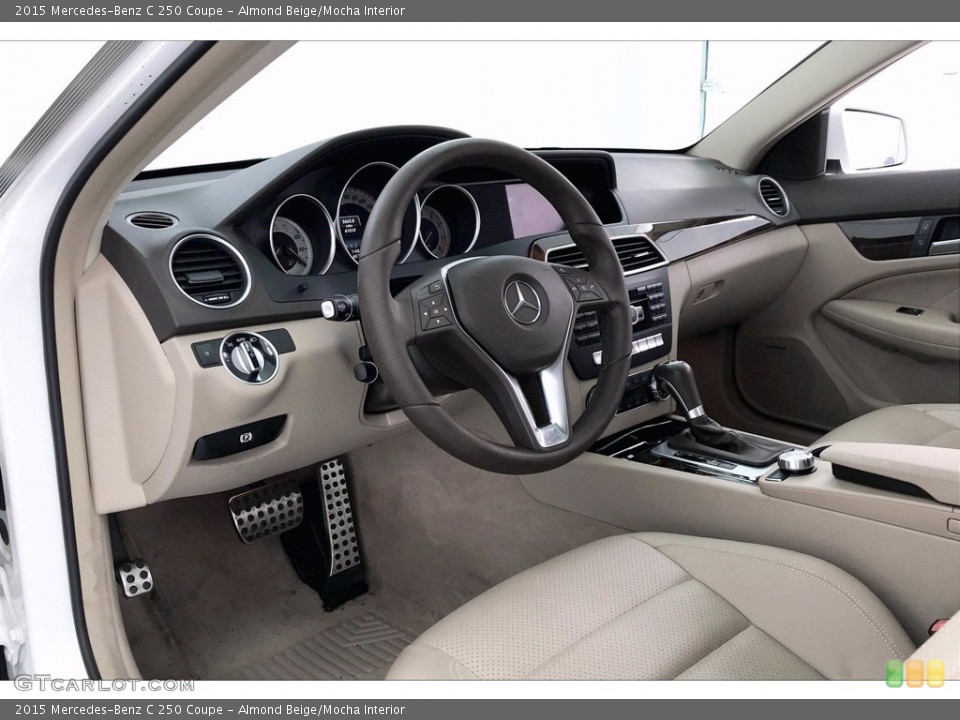 Almond Beige/Mocha 2015 Mercedes-Benz C Interiors