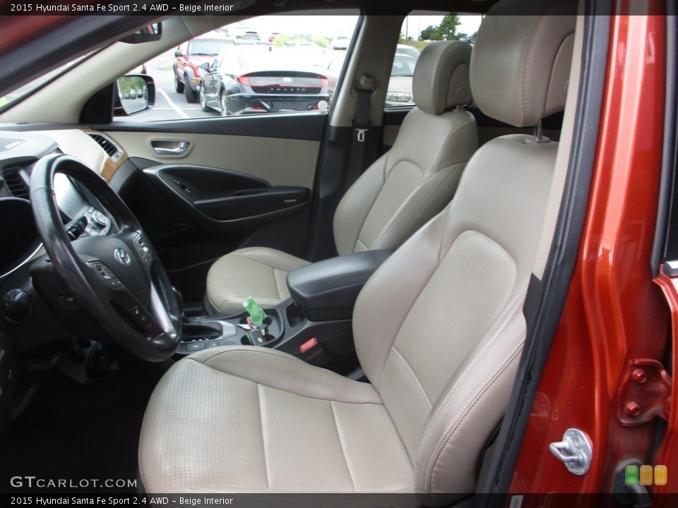 Beige Interior Front Seat for the 2015 Hyundai Santa Fe Sport 2.4 AWD #138986070