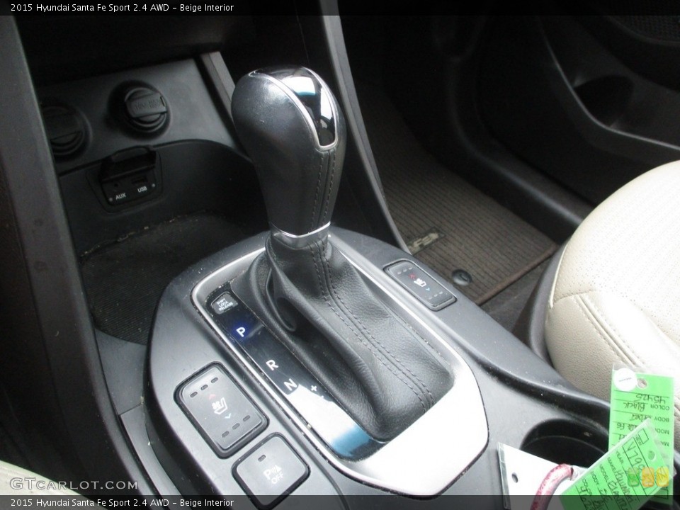 Beige Interior Transmission for the 2015 Hyundai Santa Fe Sport 2.4 AWD #138986175