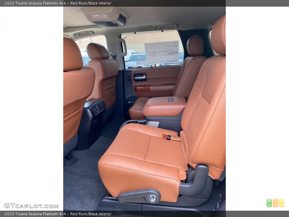 Red Rock/Black Interior Rear Seat for the 2020 Toyota Sequoia Platinum 4x4 #138988910