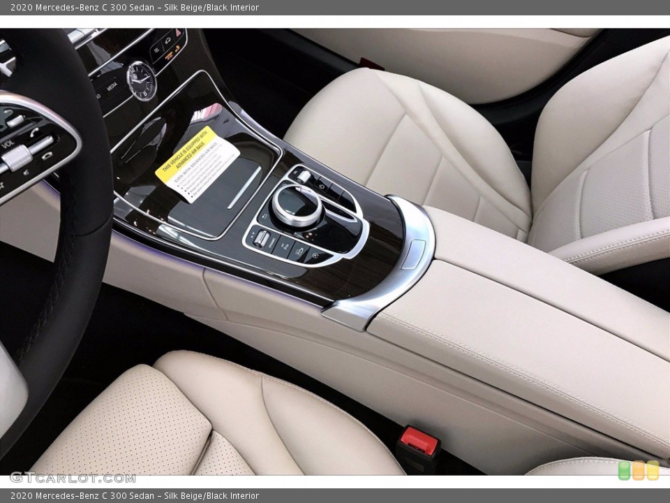 Silk Beige/Black Interior Controls for the 2020 Mercedes-Benz C 300 Sedan #138989285