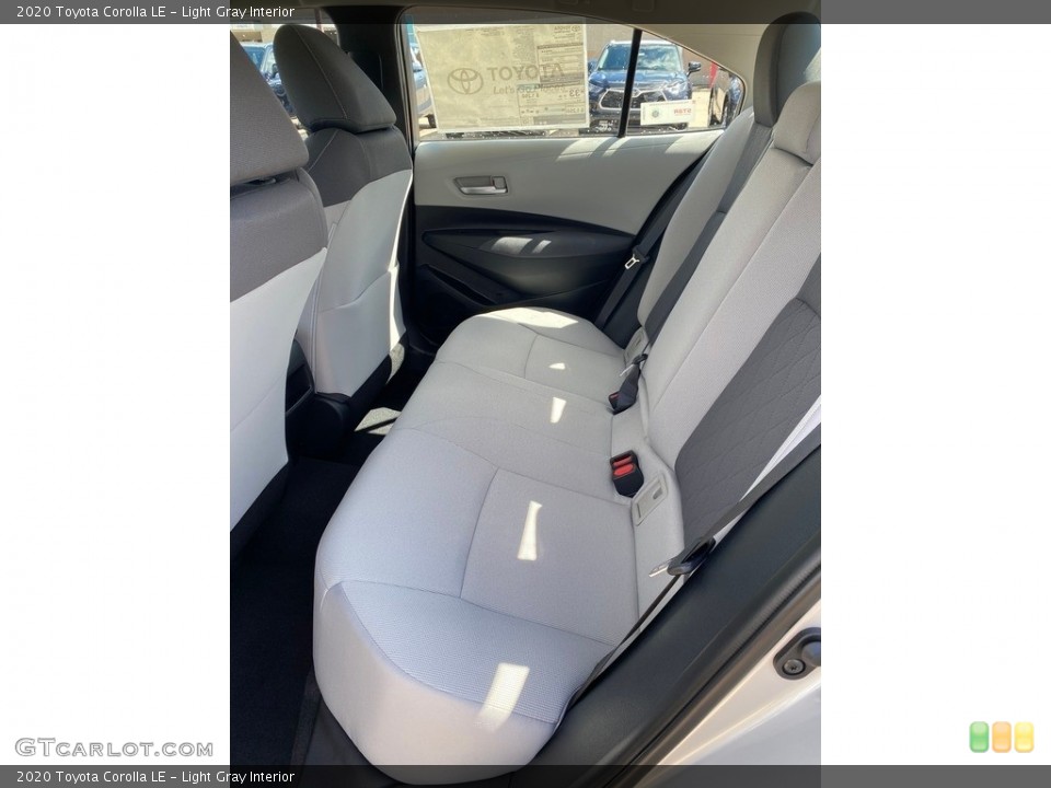 Light Gray Interior Rear Seat for the 2020 Toyota Corolla LE #138989543