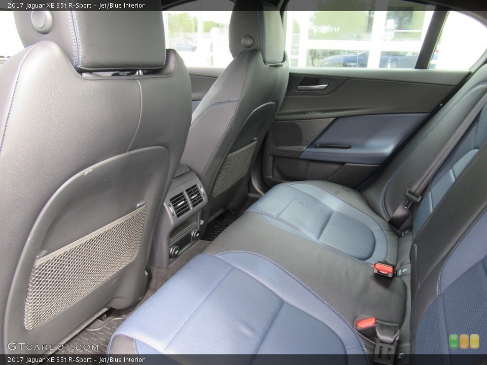 Jet/Blue Interior Rear Seat for the 2017 Jaguar XE 35t R-Sport #138990386