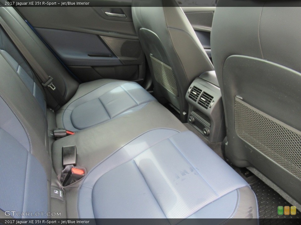 Jet/Blue Interior Rear Seat for the 2017 Jaguar XE 35t R-Sport #138990428
