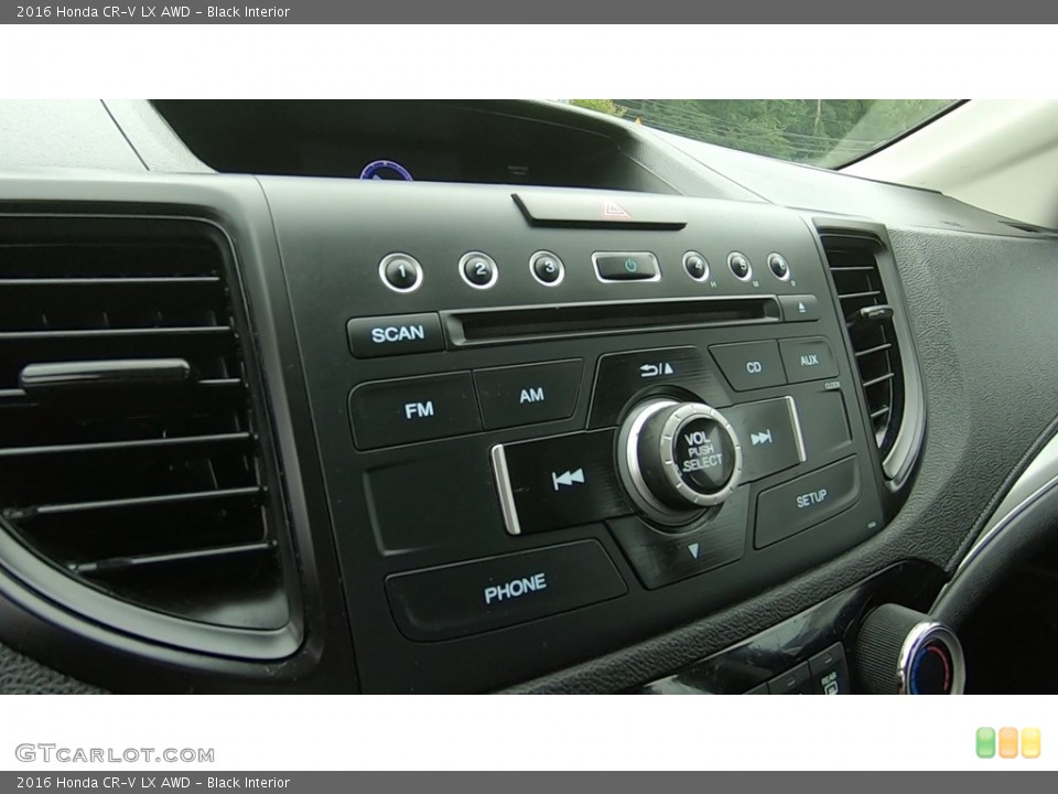 Black Interior Controls for the 2016 Honda CR-V LX AWD #138993149