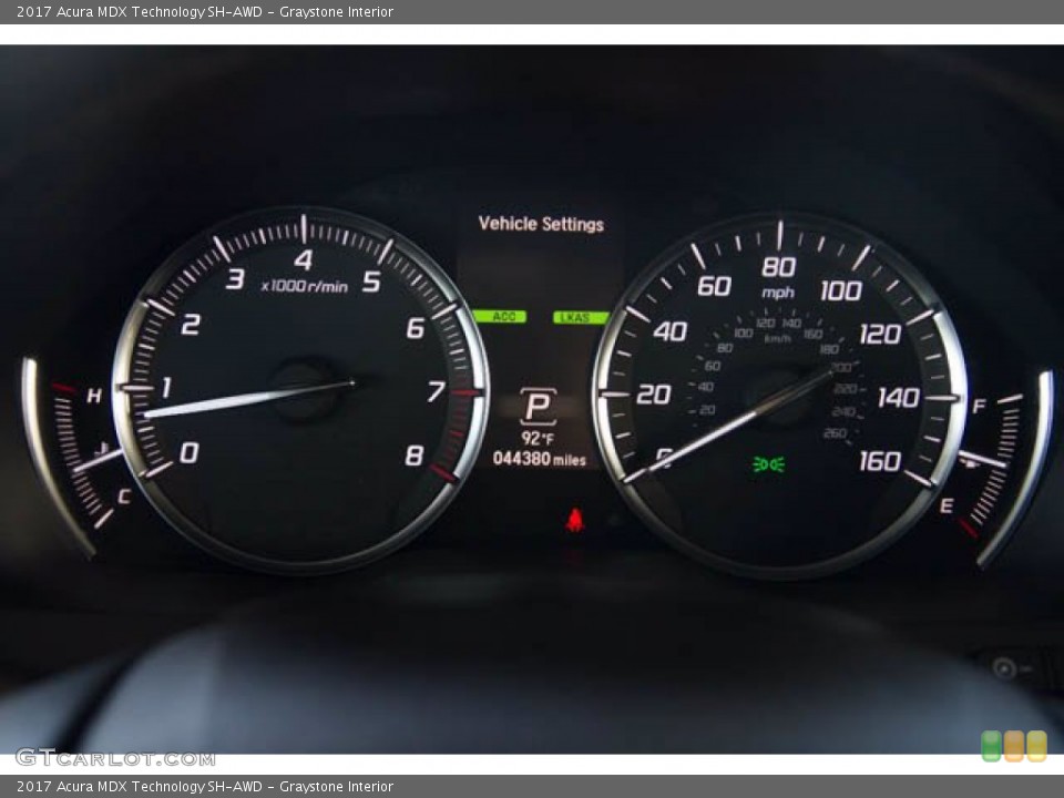 Graystone Interior Gauges for the 2017 Acura MDX Technology SH-AWD #138994202