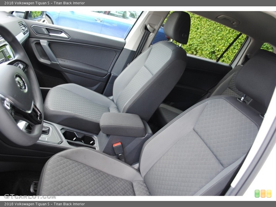 Titan Black Interior Front Seat for the 2018 Volkswagen Tiguan S #138995726