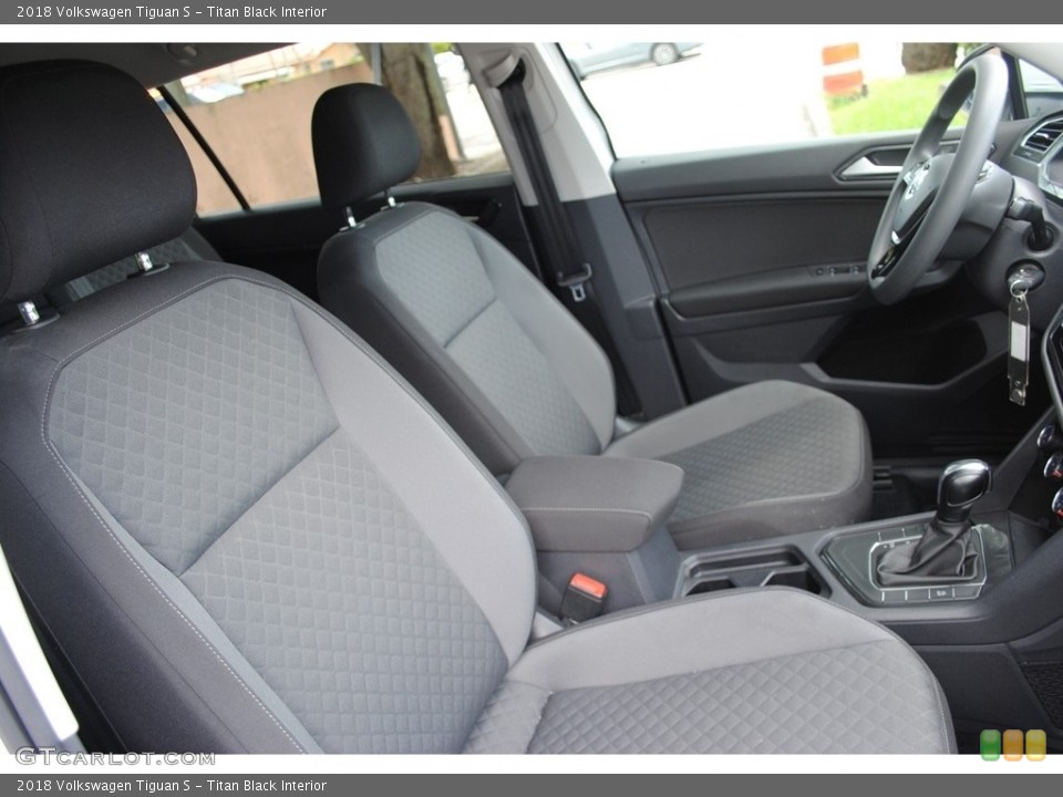 Titan Black Interior Front Seat for the 2018 Volkswagen Tiguan S #138995807